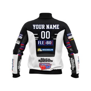 Custom name custom-name-racing Limited Edition – Custom Name Racing Bomber Jacket for motocross girls and dirt bike riders - Bomber Jacket view 2