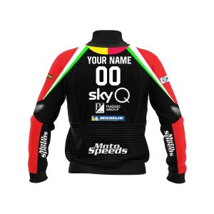 Custom name custom-name-racing Limited Edition – Custom Name Racing Bomber Jacket for motocross girls and dirt bike riders - Bomber Jacket view 2