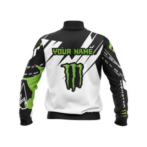 Custom name custom-name-racing Limited Edition – Custom Name Racing Bomber Jacket for motocross girls and dirt bike riders - Bomber Jacket view 2