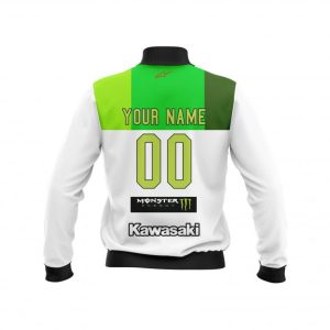 Custom name custom-name-racing Limited Edition – Custom Name Racing Bomber Jacket for motocross girls and dirt bike riders - Bomber Jacket view 2