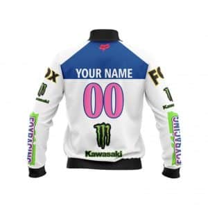 Custom name custom-name-racing Limited Edition – Custom Name Racing Bomber Jacket for motocross girls and dirt bike riders - Bomber Jacket view 2