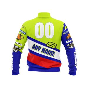Custom name custom-name-racing Limited Edition – Custom Name Racing Bomber Jacket for motocross girls and dirt bike riders - Bomber Jacket view 2
