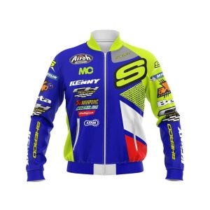 Custom name custom-name-racing Limited Edition – Custom Name Racing Bomber Jacket for motocross girls and dirt bike riders - Bomber Jacket view 1