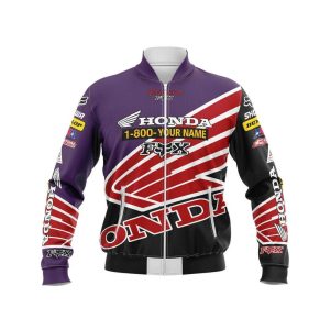Custom name custom-name-racing Limited Edition – Custom Name Racing Bomber Jacket for motocross girls and dirt bike riders - Bomber Jacket view 1