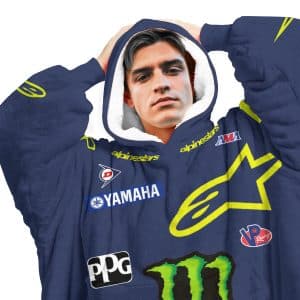 Custom name custom-name-racing Custom Your Name Oodie Blanket Hoodie Alpinestars for motocross girls and dirt bike riders - Alpinestars view 4