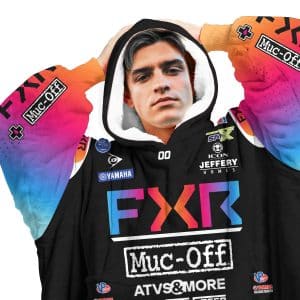 Custom name custom-name-racing Custom Your Name Oodie Blanket Hoodie Brands for motocross girls and dirt bike riders - Brands view 1