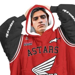 Custom name custom-name-racing Custom Your Name Oodie Blanket Hoodie Brands for motocross girls and dirt bike riders - Brands view 4