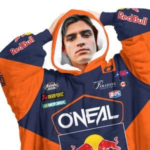 Custom name custom-name-racing Custom Your Name Oodie Blanket Hoodie Brands for motocross girls and dirt bike riders - Brands view 1
