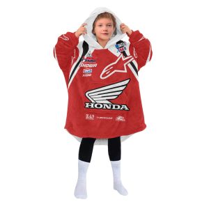 Custom name custom-name-racing Custom Your Name Oodie Blanket Hoodie Brands for motocross girls and dirt bike riders - Brands view 3