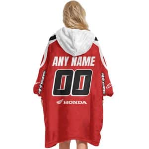 Custom name custom-name-racing Custom Your Name Oodie Blanket Hoodie Brands for motocross girls and dirt bike riders - Brands view 2