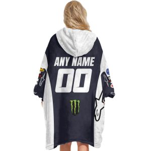 Custom name custom-name-racing Custom Your Name Oodie Blanket Hoodie Alpinestars for motocross girls and dirt bike riders - Alpinestars view 3