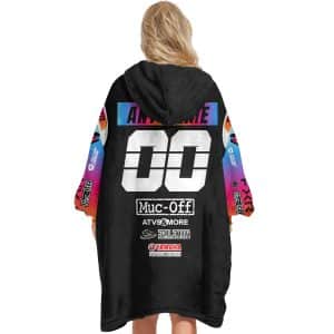 Custom name custom-name-racing Custom Your Name Oodie Blanket Hoodie Brands for motocross girls and dirt bike riders - Brands view 3