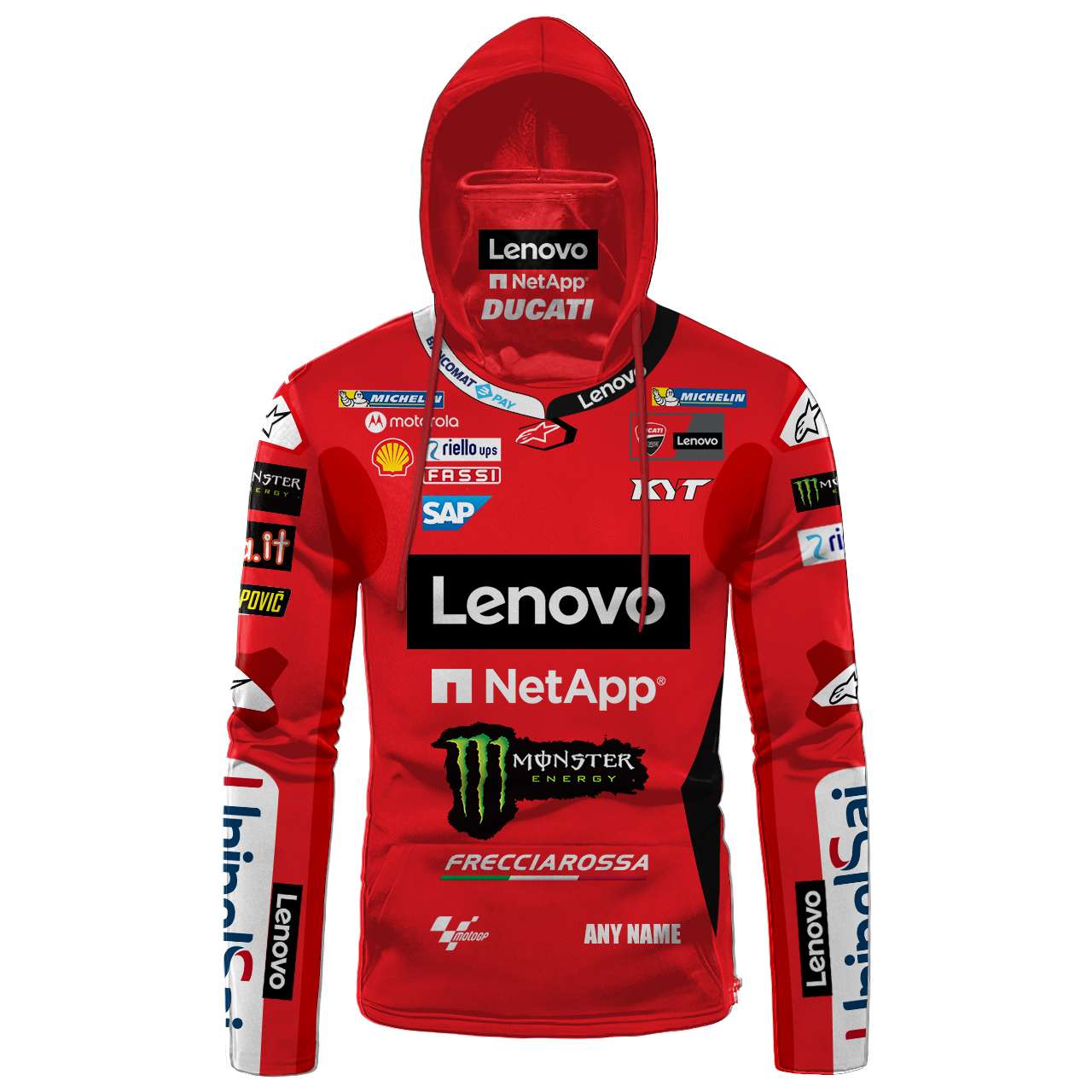 Hoodie Mask | Custom Name Racing | Limited Edition view 3