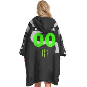 Custom name custom-name-racing Custom Your Name Oodie Blanket Hoodie Clothing for motocross girls and dirt bike riders - Clothing view 3