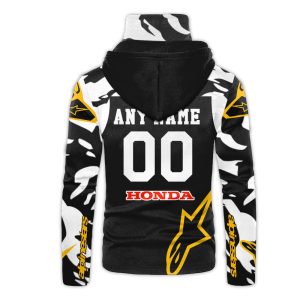 Custom name custom-name-racing Hoodie Mask | Custom Name Racing | Limited Edition Alpinestars for motocross girls and dirt bike riders - Alpinestars view 2