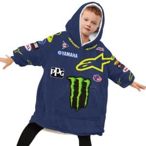 Custom name custom-name-racing Custom Your Name Oodie Blanket Hoodie Alpinestars for motocross girls and dirt bike riders - Alpinestars view 1
