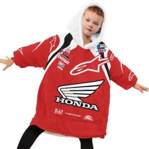Custom name custom-name-racing Custom Your Name Oodie Blanket Hoodie Brands for motocross girls and dirt bike riders - Brands view 1