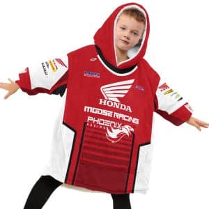 Custom name custom-name-racing Custom Your Name Oodie Blanket Hoodie Brands for motocross girls and dirt bike riders - Brands view 2