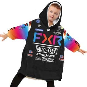 Custom name custom-name-racing Custom Your Name Oodie Blanket Hoodie Brands for motocross girls and dirt bike riders - Brands view 2