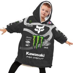 Custom name custom-name-racing Custom Your Name Oodie Blanket Hoodie Clothing for motocross girls and dirt bike riders - Clothing view 2
