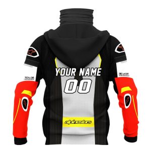 Custom name custom-name-racing Hoodie Mask | Custom Name Racing | Limited Edition Alpinestars for motocross girls and dirt bike riders - Alpinestars view 2