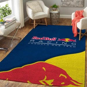 Custom name BraapGirls Red Bull Premium Rectangle Rug Brands for motocross girls and dirt bike riders - Brands view 2