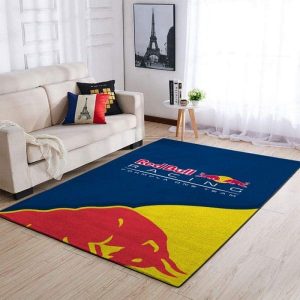 Custom name BraapGirls Red Bull Premium Rectangle Rug Brands for motocross girls and dirt bike riders - Brands view 1