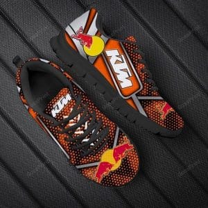 Custom name BraapGirls Sole Sneaker Full Size | Ktm | Black Brands for motocross girls and dirt bike riders - Brands view 1