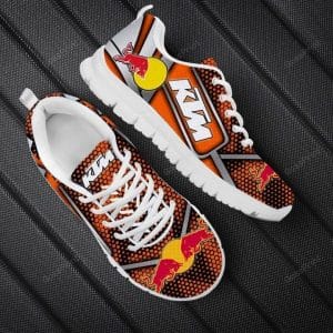 Custom name BraapGirls Sole Sneaker Full Size | Ktm | White Brands for motocross girls and dirt bike riders - Brands view 1