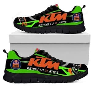 Custom name BraapGirls Sole Sneaker Full Size | Ktm | Black Brands for motocross girls and dirt bike riders - Brands view 1