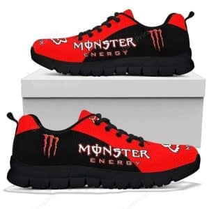 Custom name BraapGirls Sole Sneaker Full Size | Monster | Black Brands for motocross girls and dirt bike riders - Brands view 1