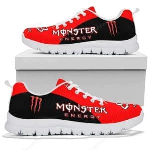 Custom name BraapGirls Sole Sneaker Full Size | Monster | White Brands for motocross girls and dirt bike riders - Brands view 2
