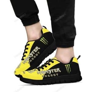 Custom name BraapGirls Sole Sneaker Full Size | Monster | Black Brands for motocross girls and dirt bike riders - Brands view 1