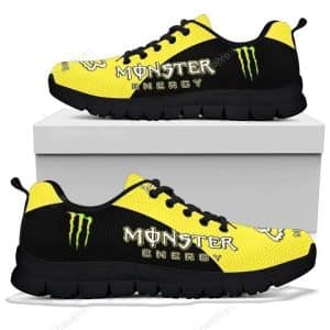Custom name BraapGirls Sole Sneaker Full Size | Monster | Black Brands for motocross girls and dirt bike riders - Brands view 2
