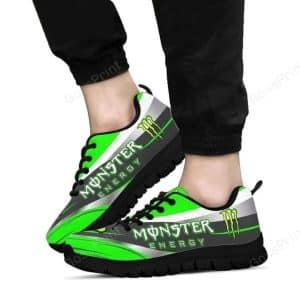 Custom name BraapGirls Sole Sneaker Full Size | Monster | Black Brands for motocross girls and dirt bike riders - Brands view 2