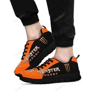 Custom name BraapGirls Sole Sneaker Full Size | Monster | Black Brands for motocross girls and dirt bike riders - Brands view 1