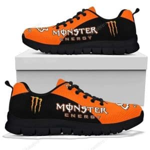 Custom name BraapGirls Sole Sneaker Full Size | Monster | Black Brands for motocross girls and dirt bike riders - Brands view 2