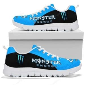 Custom name BraapGirls Sole Sneaker Full Size | Monster | White Brands for motocross girls and dirt bike riders - Brands view 2