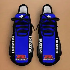 Custom name BraapGirls Max Soul Shoes | Suzuki | Black Brands for motocross girls and dirt bike riders - Brands view 1