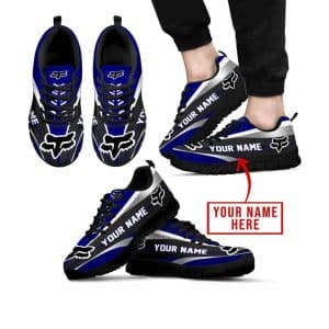 Premium Mx Sneakers – Custom Name – Fox Racing  – Navy – Black