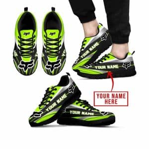 Premium Mx Sneakers – Custom Name – Fox Racing  – Neon – Black