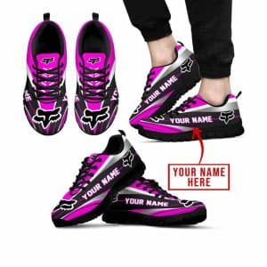 Premium Mx Sneakers – Custom Name – Fox Racing  – Pink – Black