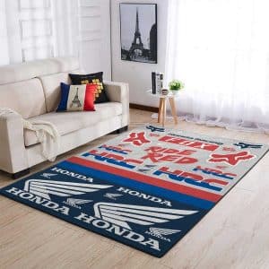 Custom name BraapGirls Motocross Rug – Honda Racing Brands for motocross girls and dirt bike riders - Brands view 1