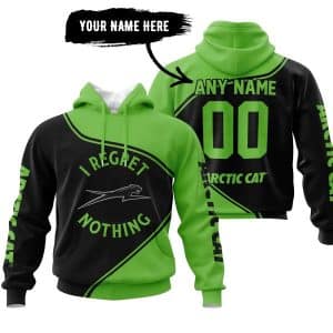 Custom name i-regret-nothing-full-logo-motocross I Regret Arctic Cat Nothing Arctic Cat for motocross girls and dirt bike riders - Arctic Cat view 1