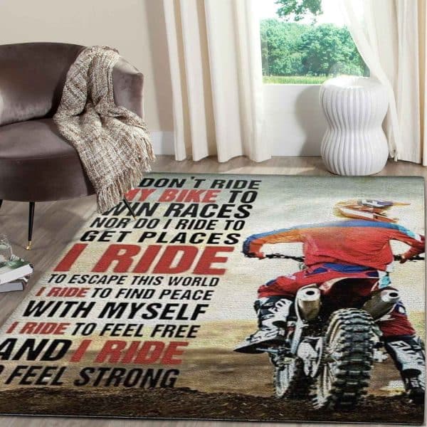 I Ride To Feel Free Rug view 4