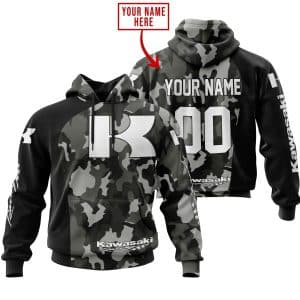 Kawasaki Racing Camo | Custom Name Racing | Kid & Adult