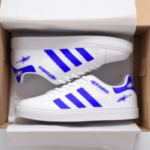 Custom name BraapGirls Stan Smith – Alpinestars Racing – Blue Alpinestars for motocross girls and dirt bike riders - Alpinestars view 1