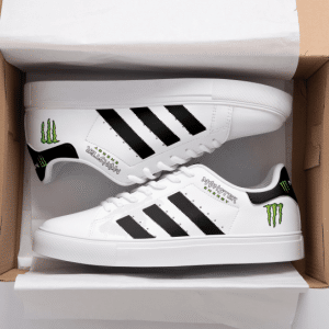 Custom name BraapGirls Stan Smith – Monster Racing – Black Brands for motocross girls and dirt bike riders - Brands view 1