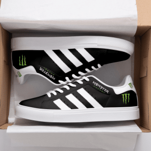 Custom name BraapGirls Stan Smith – Monster Racing – White Brands for motocross girls and dirt bike riders - Brands view 1