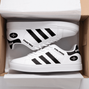 Custom name BraapGirls Stan Smith – Polaris Racing – Black Brands for motocross girls and dirt bike riders - Brands view 1